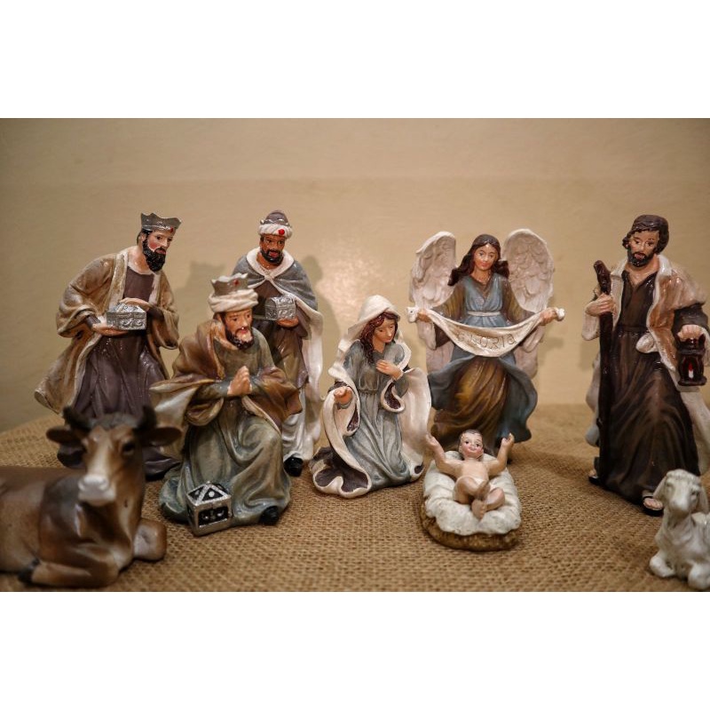 11 pcs Nativity Figurines Set made of High Quality Resins Christmas