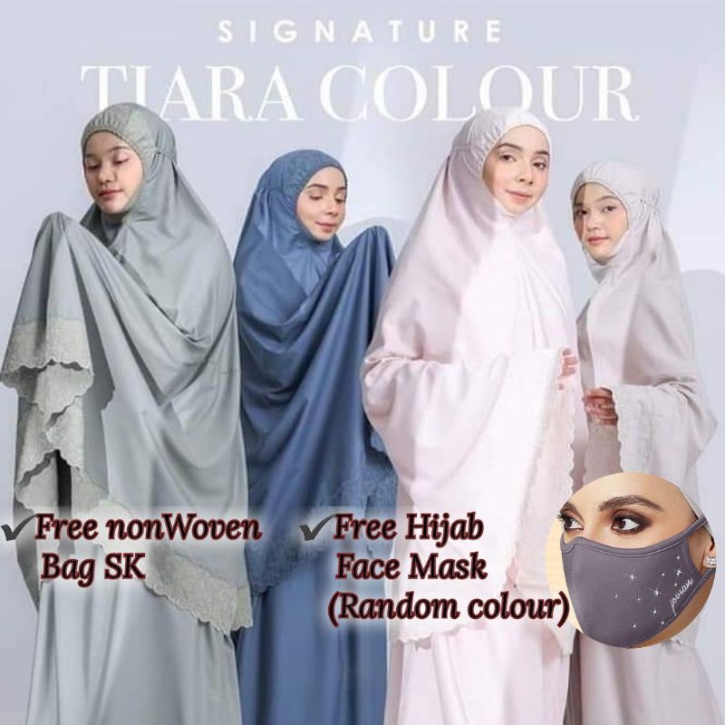 Authentic Telekung Signature Tiara Special Edition Color Reject Minimal ...