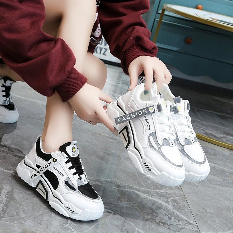 Heeled white sneakers online