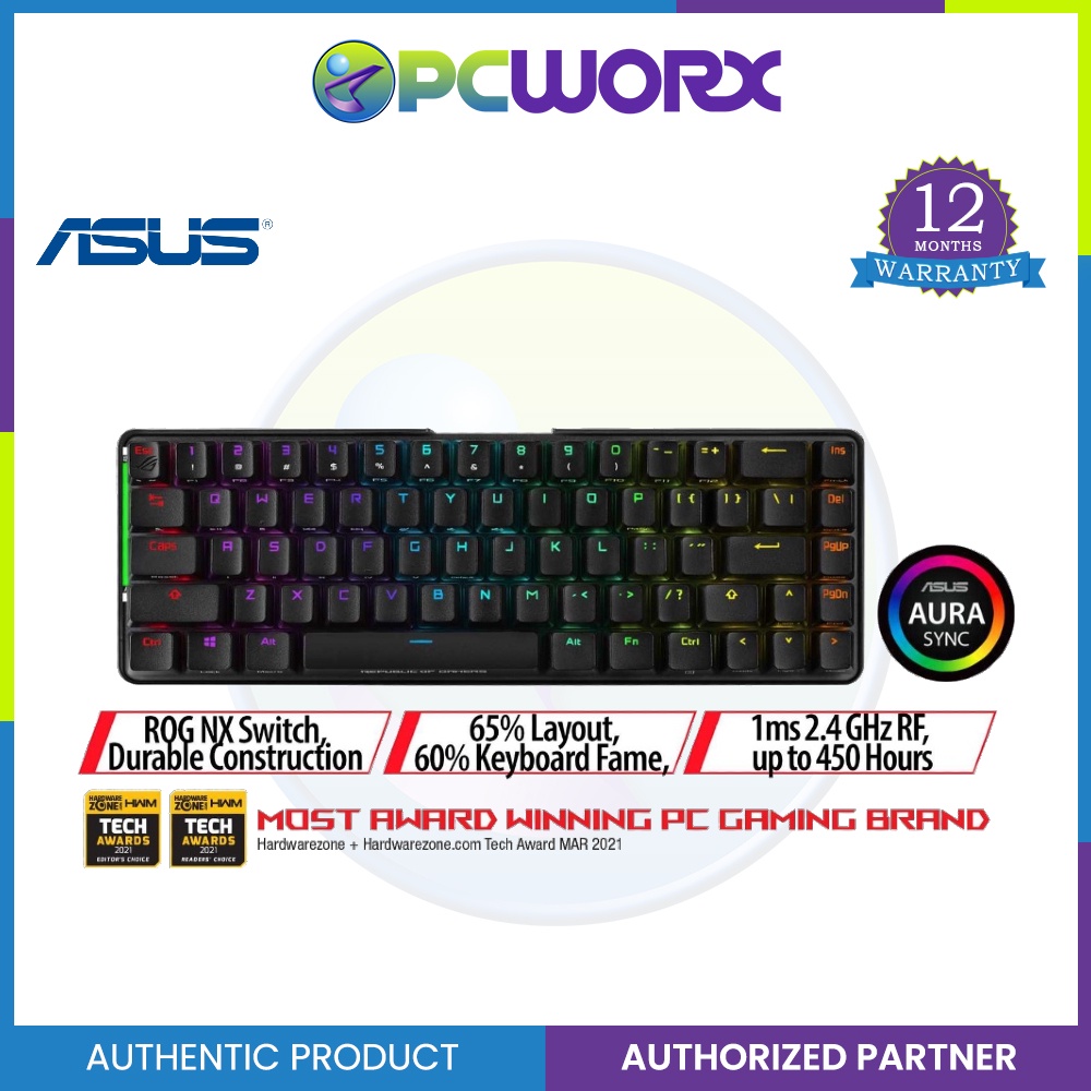 Asus ROG Falchion M601 Wireless Mechanical Gaming Keyboard (Cherry MX ...
