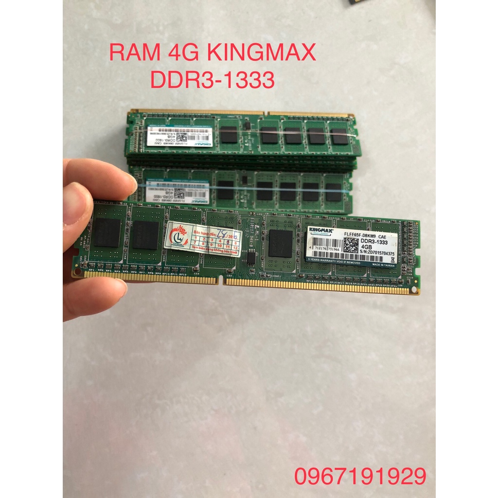 Genuine Kingmax 4G DDR3 bus Ram For PC. 2hand Row, Shopee Philippines