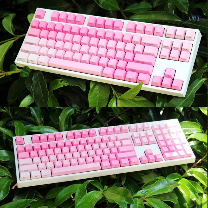 OUT Side-Printed Keycaps Thick PBT Standard Backlit Gradient Keycap 87 ...