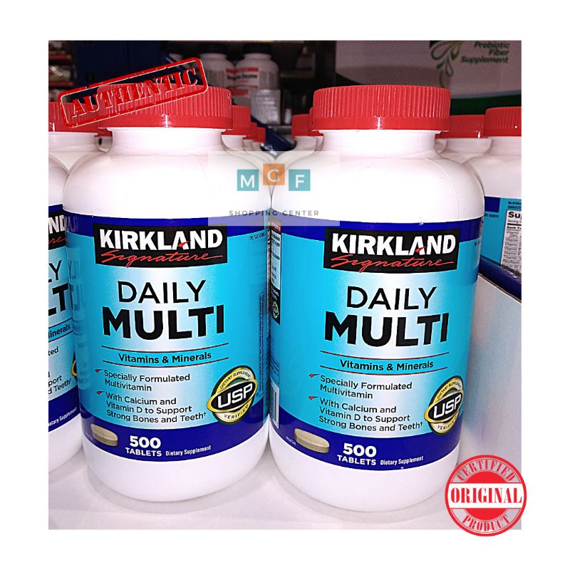 Kirkland Daily Multi Vitamins and Minerals (500 Tablets) Shopee Philippines