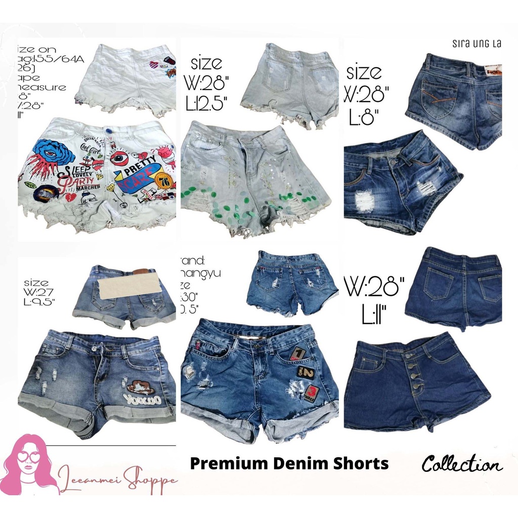 Pre loved thrifted Denim Shorts June Collection | Shopee Philippines