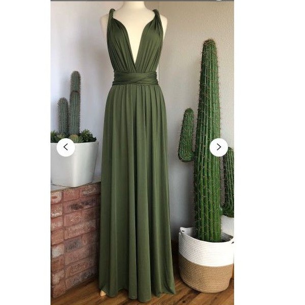 Olive green hot sale infinity dress