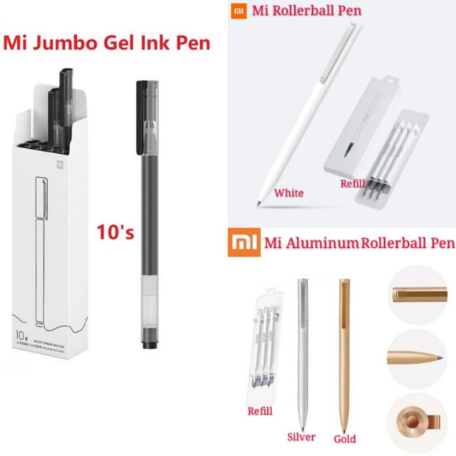 Xiaomi Mi Rollerball Pen & Refill Mijia Sign Mi Pen Jumbo Gel Ink Pen