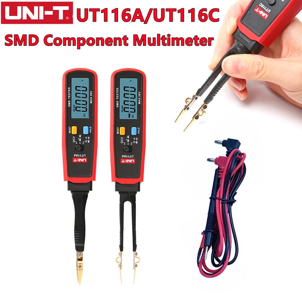 Uni-t Ut116a Ut116c Smd Multimeter Auto Range Resistance Capacitance ...