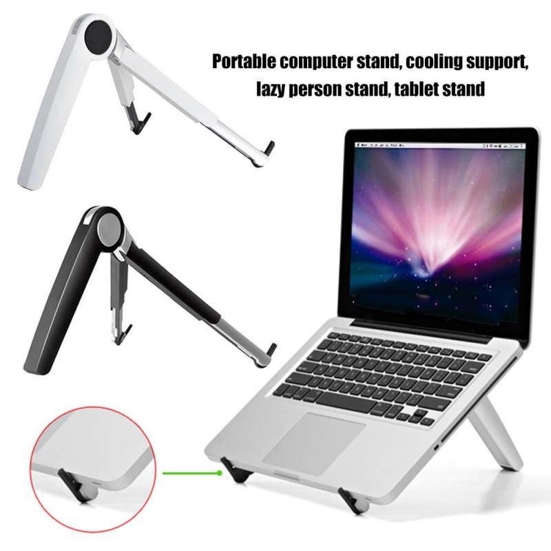 Portable Folding Laptop Notebook Tablet Holder Stand Mount Screen Riser