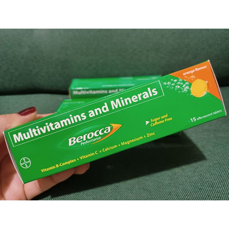 Berocca Multivitamins and Mineral 15 Tablets Shopee Philippines