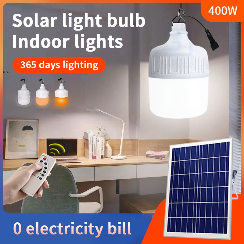 Solar Bulb solar lights outdoor waterproof Solar panel indoor 400W