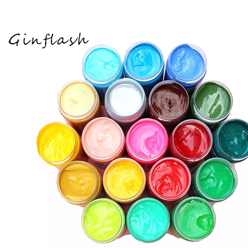 Ginflash Colors 100ML/tube Pigment Acrylic Paint Set Nail Art Painting