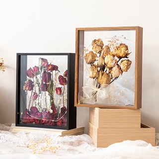 Customized High Quality Wooden 3D Shadow Box Frame DIY Dried Flowers  Picture Frame for Home Decor 4' 5' 6' - China Frame with Dried Flowers and  Photo Frame price