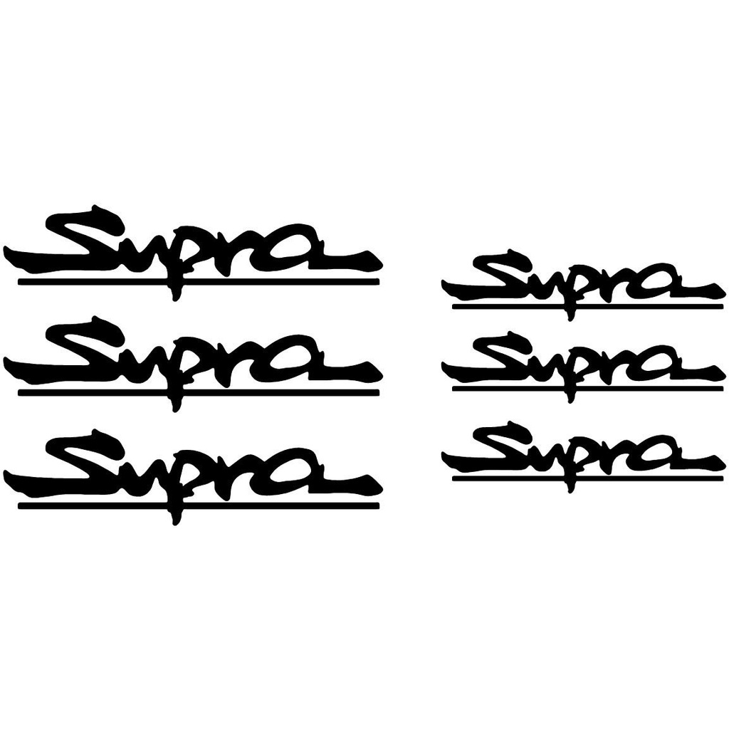 X8 Supra Brake Hi Temp Caliper Vinyl Decal Sticker Set Of 8 (Any Color