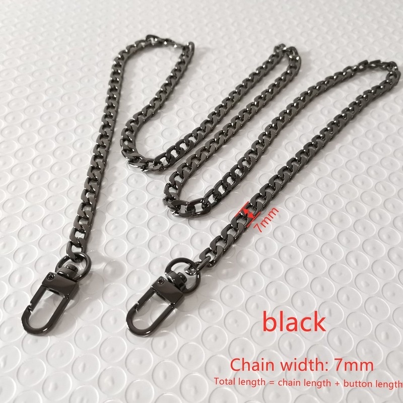 60/100/120cm Metal Chain Bag Strap Sling Replacement DIY Shoulder Bag