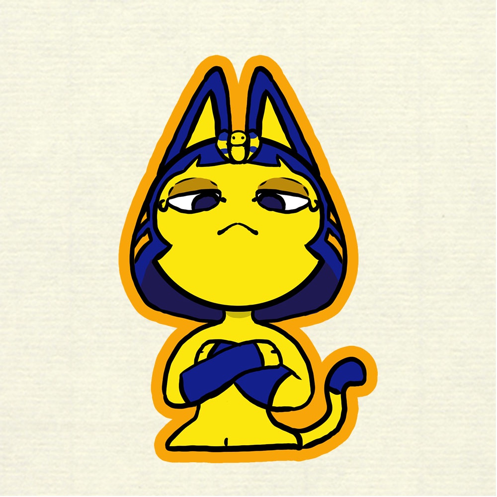 ANKHA zone tan animal crossing sticker | Shopee Philippines