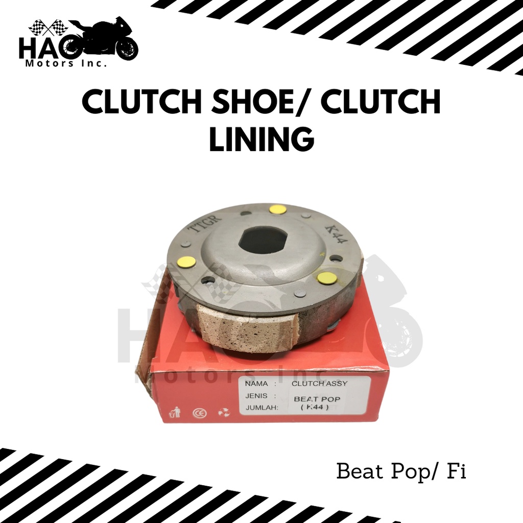 TTGR CLUTCH LINING/CLUTCH SHOE MIO/ M3/ CLICK/ NMAX/ BEAT/ GY6/ SKYDRIVE Motor Parts Shopee