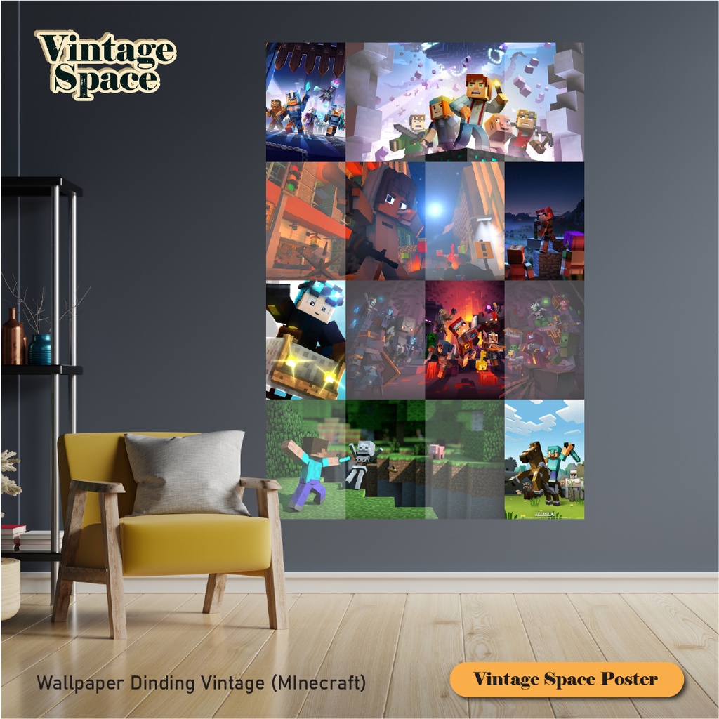 Wallpaper / minecraft poster / minecraft wallpaper | Shopee Philippines