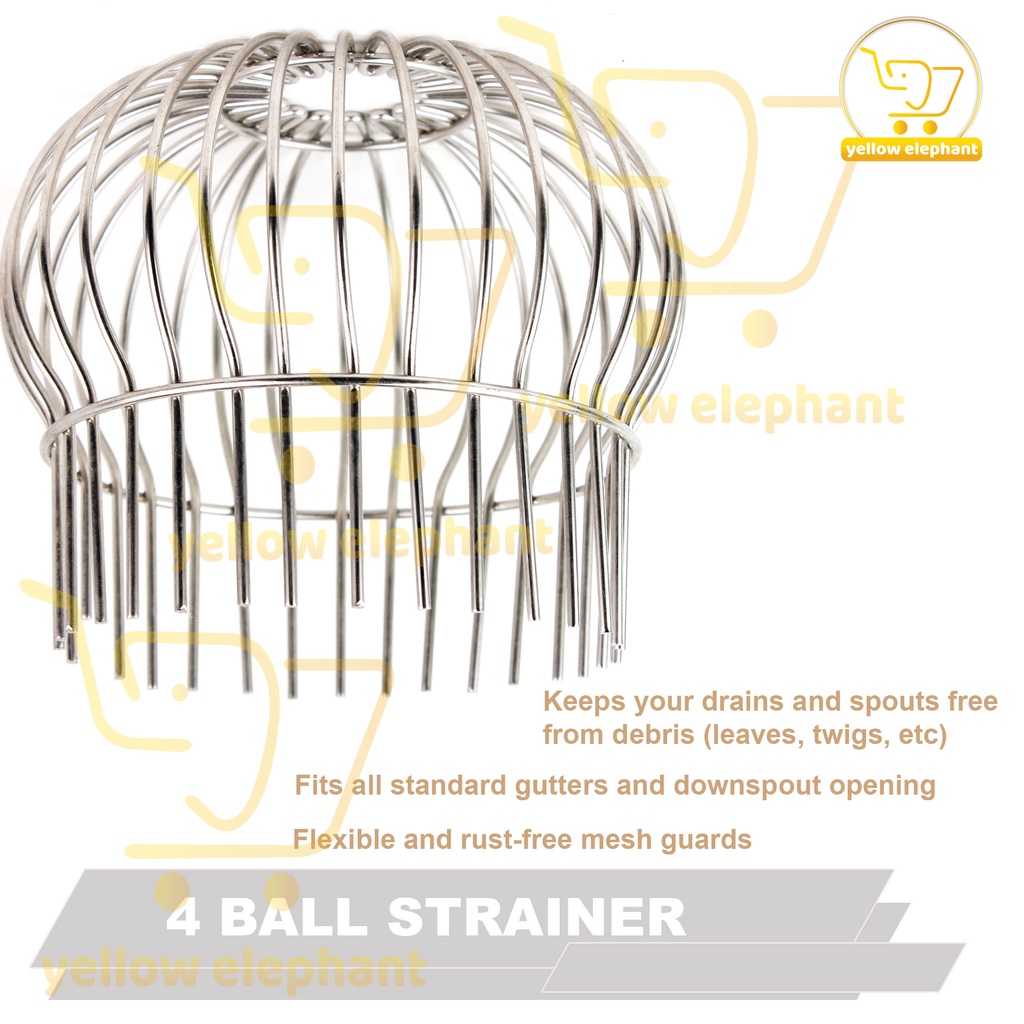 Solid Stainless Steel Thick Gutter Strainer Downspouts Filter Prevents ...