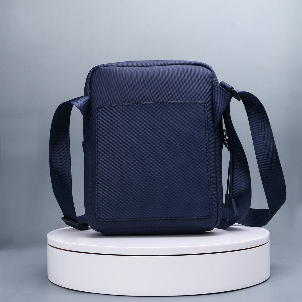 Lacoste L.12.12 Concept M Flat Crossover Bag in Blue for Men