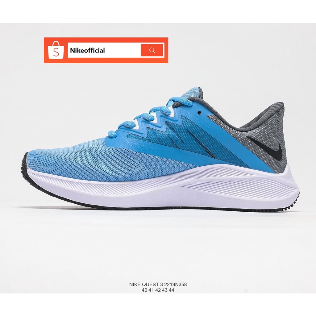 6 Color 100 Original Nike Quest 3 Air ZOOM Cushion Casual Running Shoes For Men