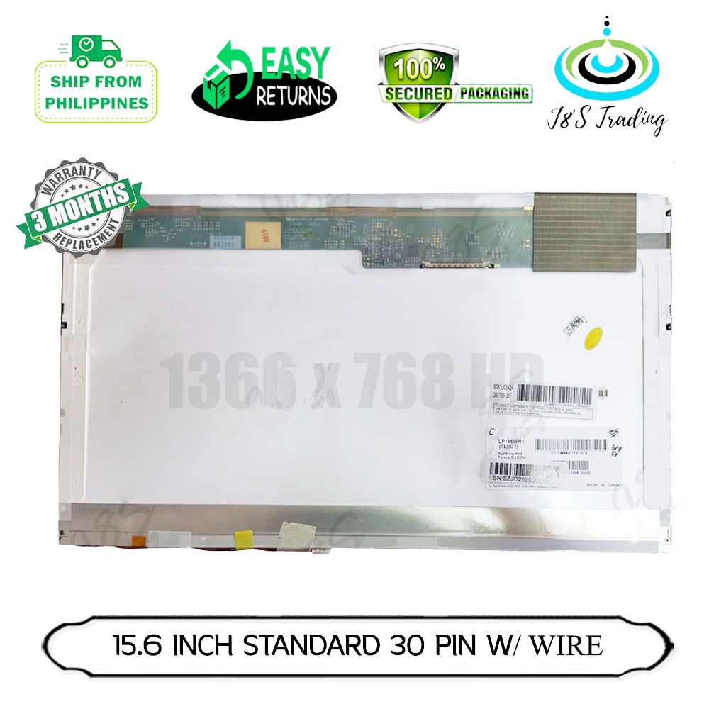 Standard Type 30 Pin With Backlight Connector Led Lcd Screen For Laptop ...