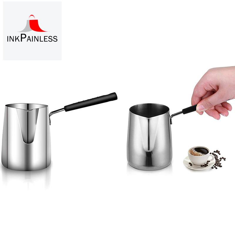 Turkish Coffee Pot, 900ml Stainless Steel Butter Warmer With Spout Easy To Butter Melting Pot For Coffee, Butter, Milk, Chocolate, Percolator