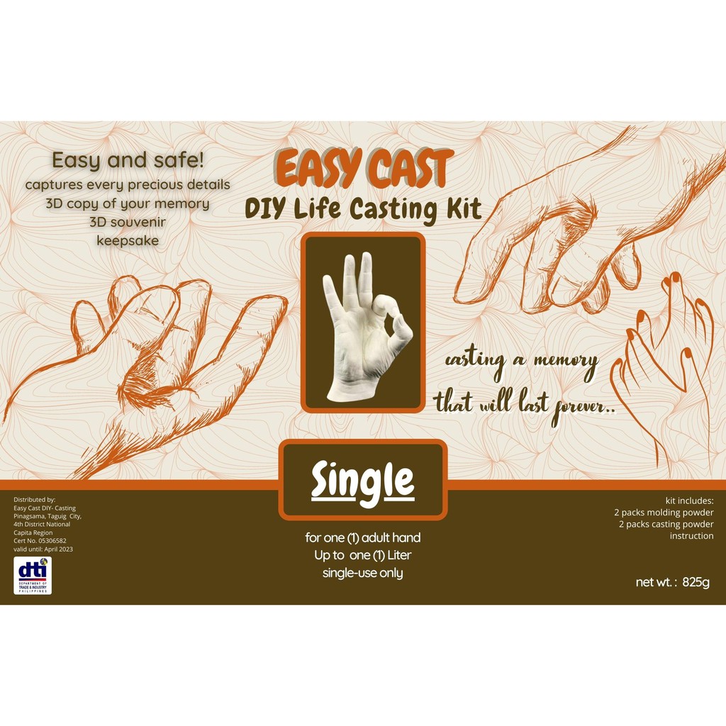 Easy Cast SINGLE HAND SET (Life Casting kit) Shopee Philippines