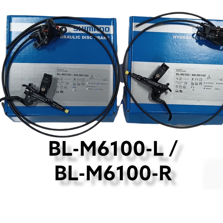 Shimano Unisex - Adulto BR-M6120 & BL-M6100 Freno a disco, Nero, Taglia unica