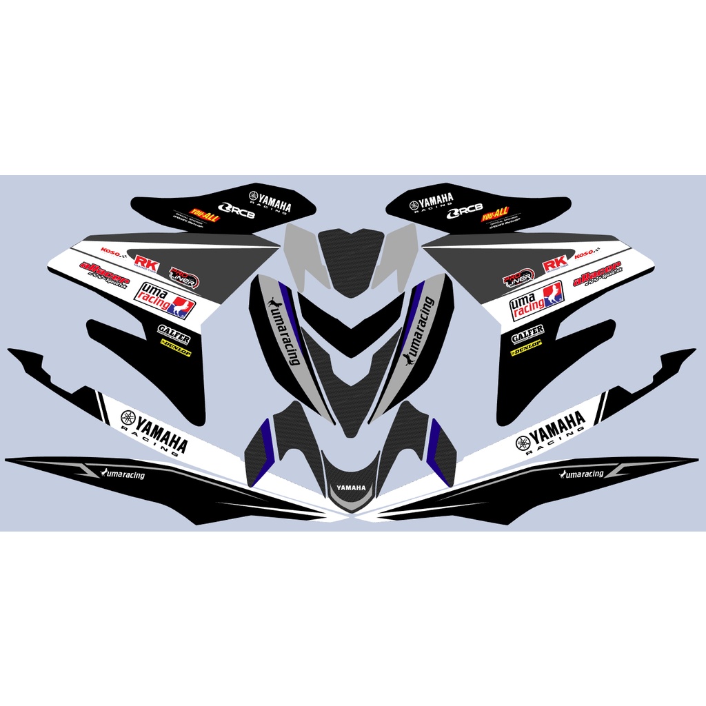 Sniper 150 decals laminated High quality Sticker BLACK Shopee Philippines