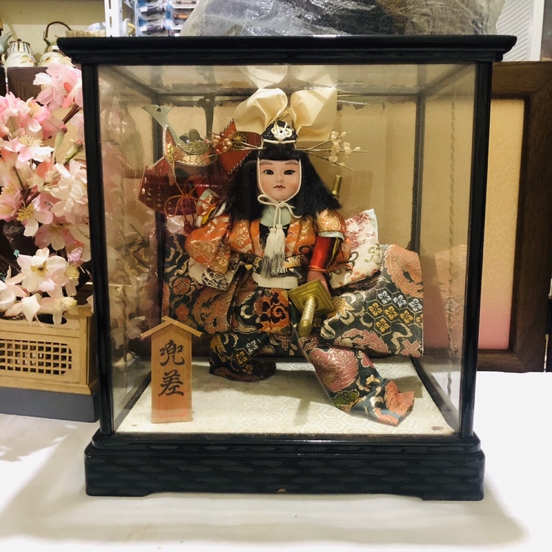 JAPANESE VINTAGE SAMURAI WARRIOR Display in Glass Case / JAPANESE DOLL l Shopee Philippines