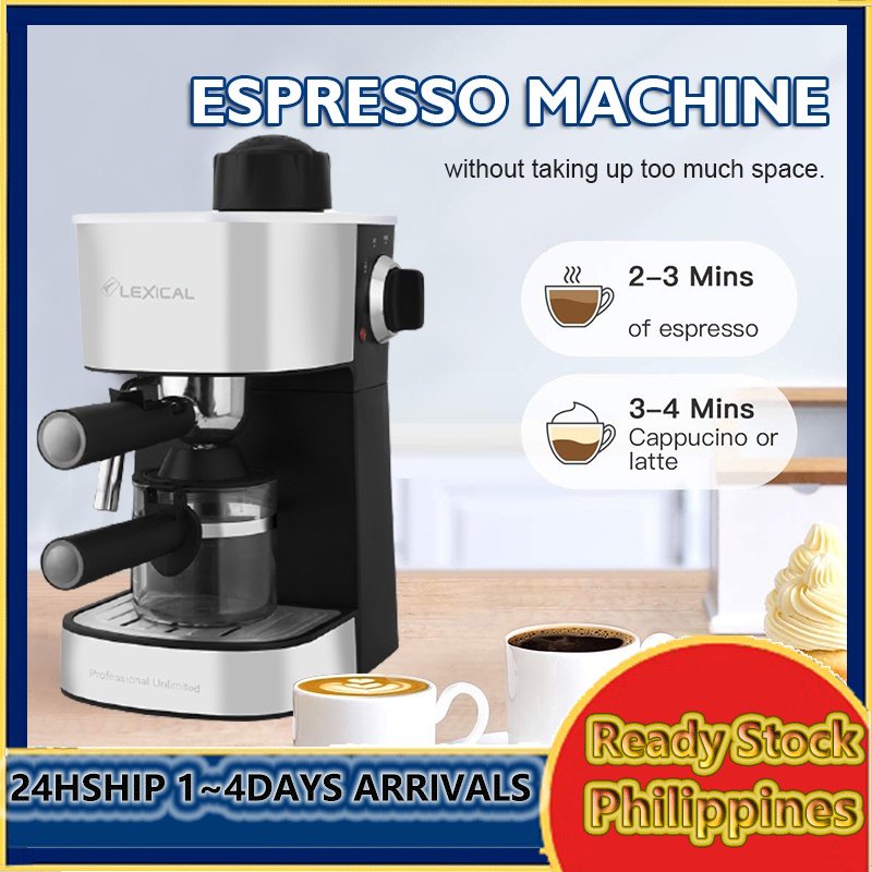 Espresso Coffee Machine SemiAutomati Cofee Maker Milk Steamer Machines