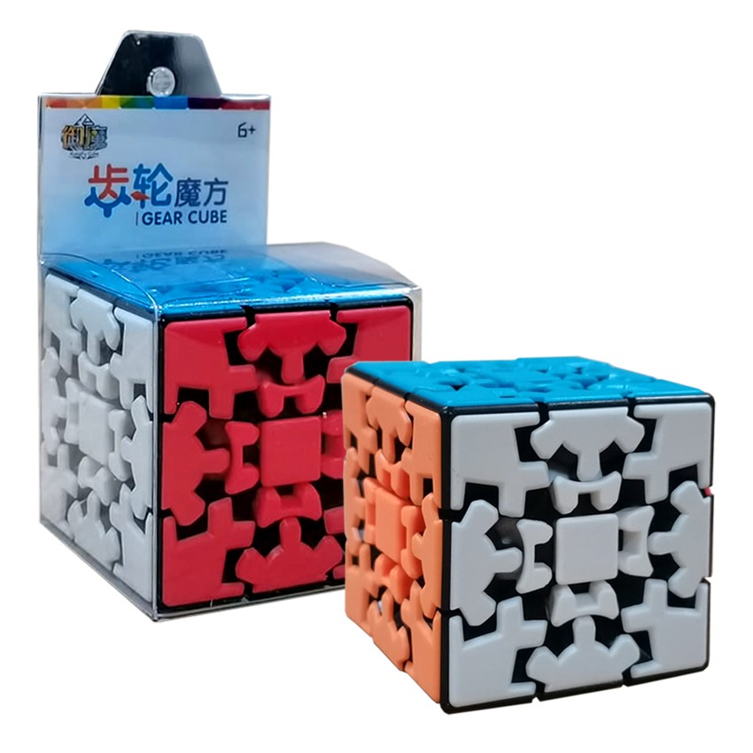 Oostifun YUMO Gear Cube 3x3 Puzzle Kungfu Cube 3D Puzzle 3x3x3 Puzzles Smooth Twist Puzzle Cubes with a Cube Tripod (No Sticker Oostifun YUMO Gear Cube 3x3 Puzzle Kungfu Cube 3D Puzzle 3x3x3 Puzzles Smooth Twist Puzzle Cubes with a Cube Tripod (No Sticker