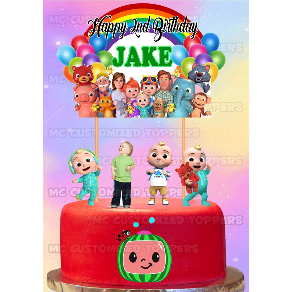 cocomelon theme cake topper (CC3) | Shopee Philippines