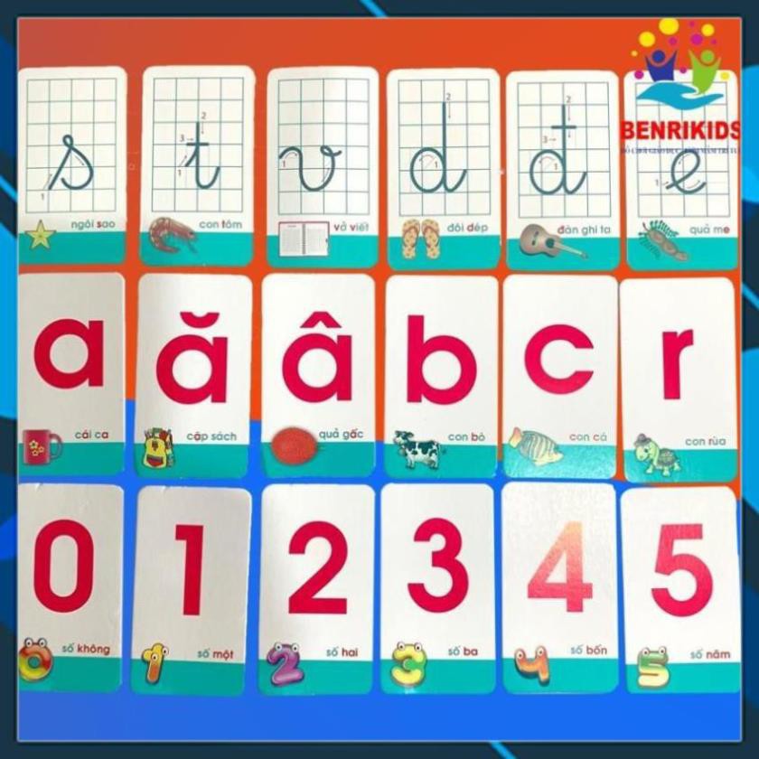 Set of 42 Letters and Counting Learning Cards for Children | Shopee ...