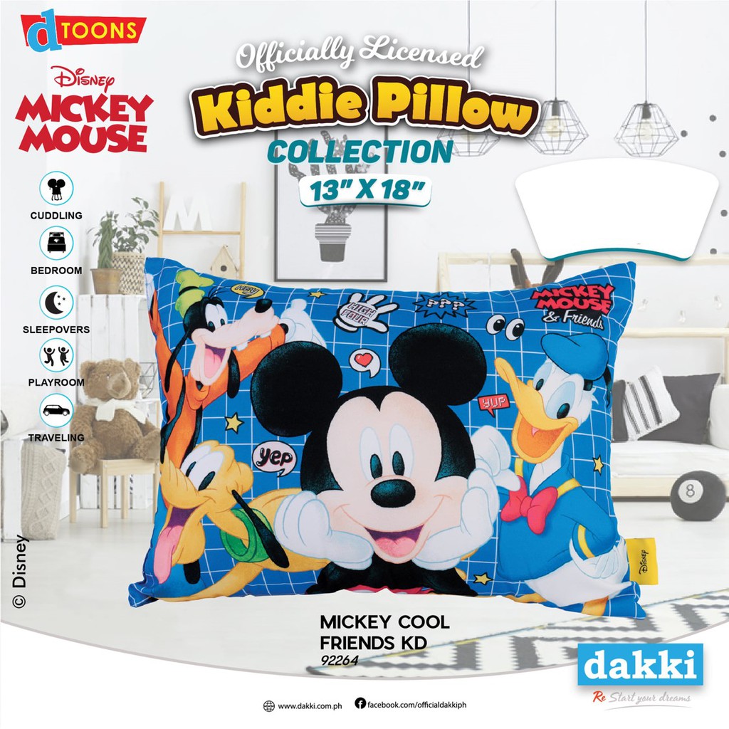 Dakki mickey 2024 mouse pillow