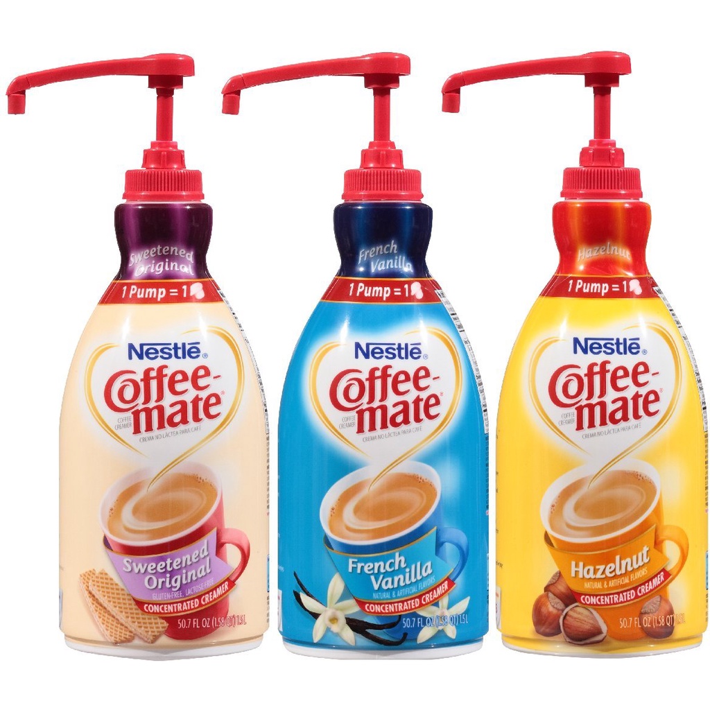 Nestle Coffee mate Hazelnut, French Vanilla, Sweetened Original Coffee