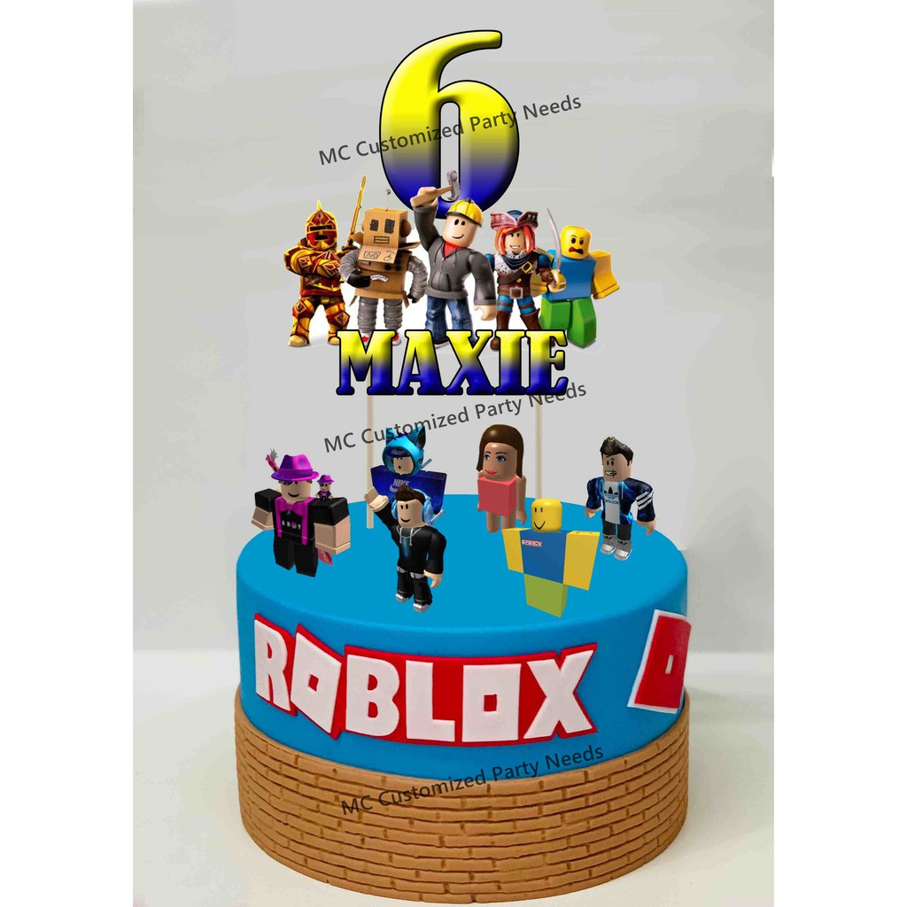 Roblox Cake Topper for Boys 