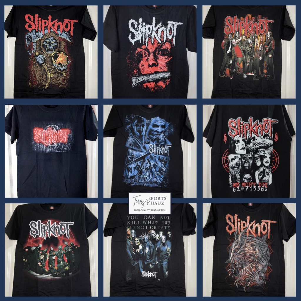 SLIPKNOT BAND SHIRTS ASSORTED DESIGNS | Shopee Philippines