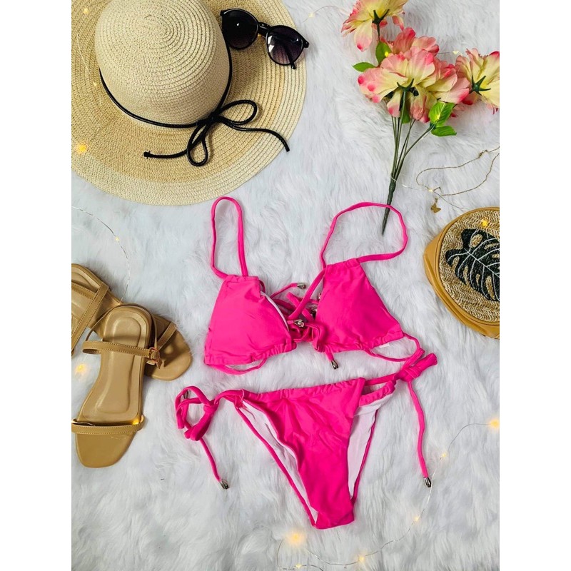 Pink Two Piece Bikini Shopee Philippines