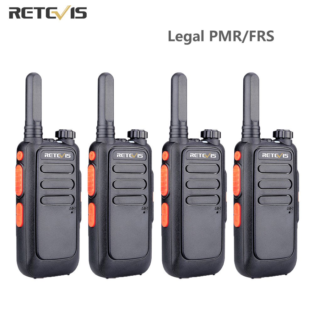 Retevis Walkie Talkie 4 Pieces RT669 Portable PMR Radio Walkie-Talkies ...