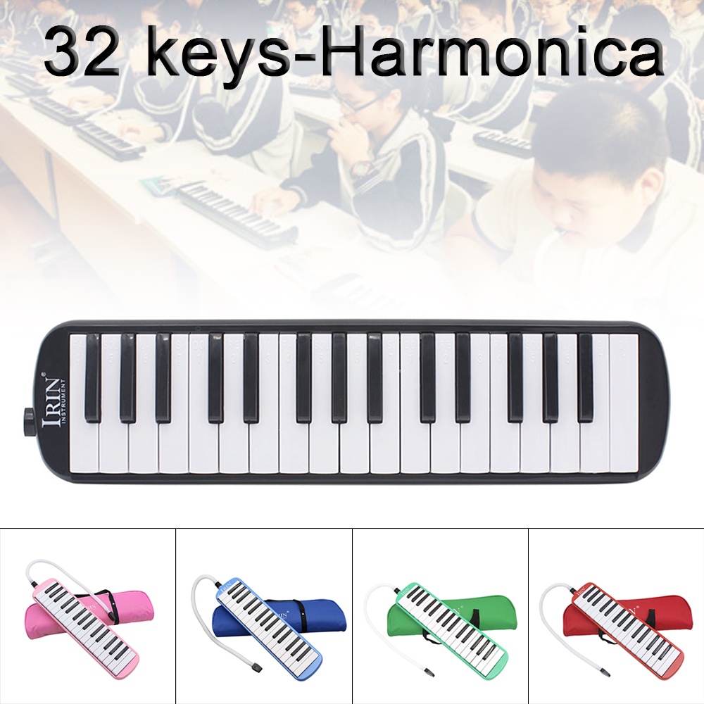 32 Key Melodica, Musical Instrument Air Piano Keyboard, Melodica Instrument With Carrying Bag (Pink