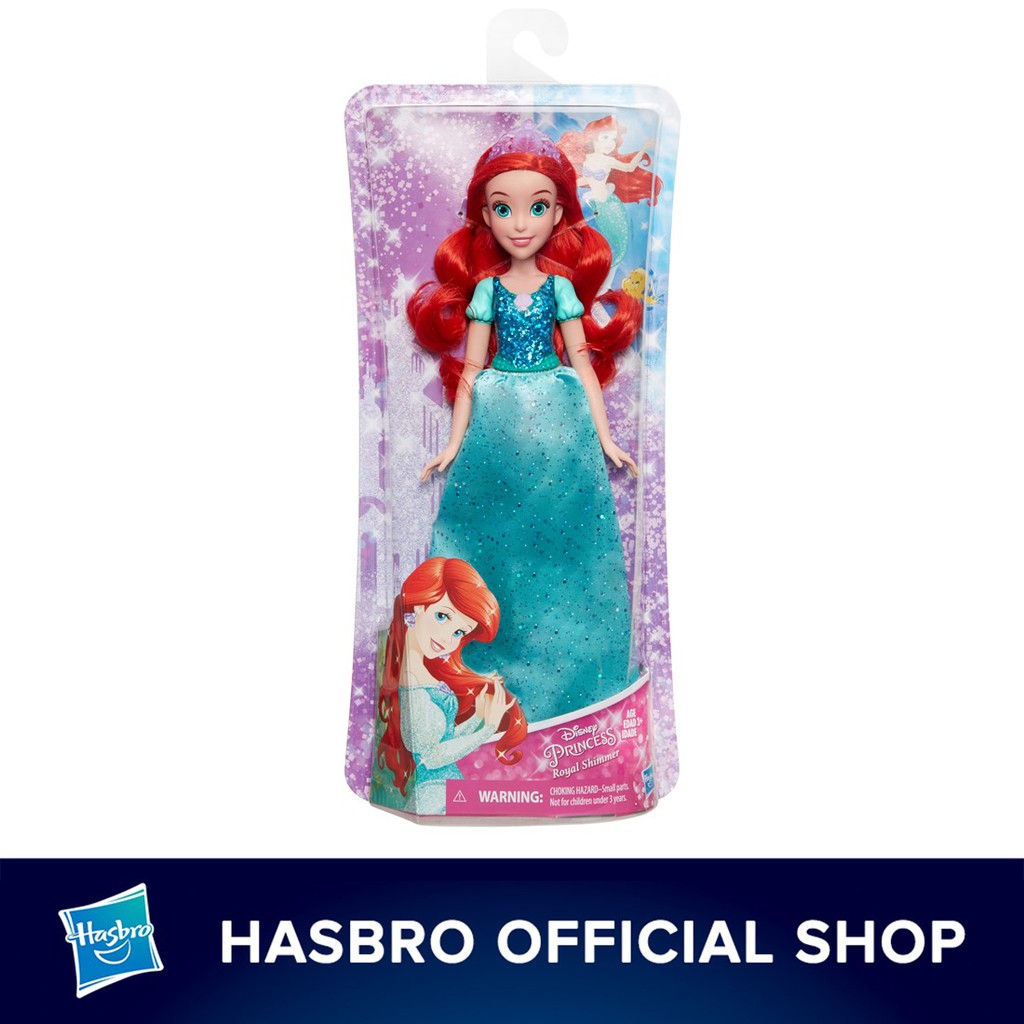 Disney Princess Royal Shimmer Ariel Fashion Doll with Skirt That ...