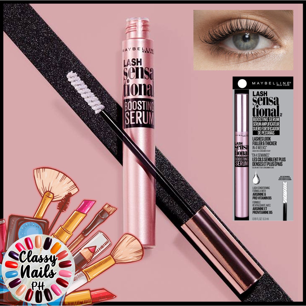 Authentic • Maybelline NY • Lash Sensational Boosting Eyelash Serum • US Formula Shopee