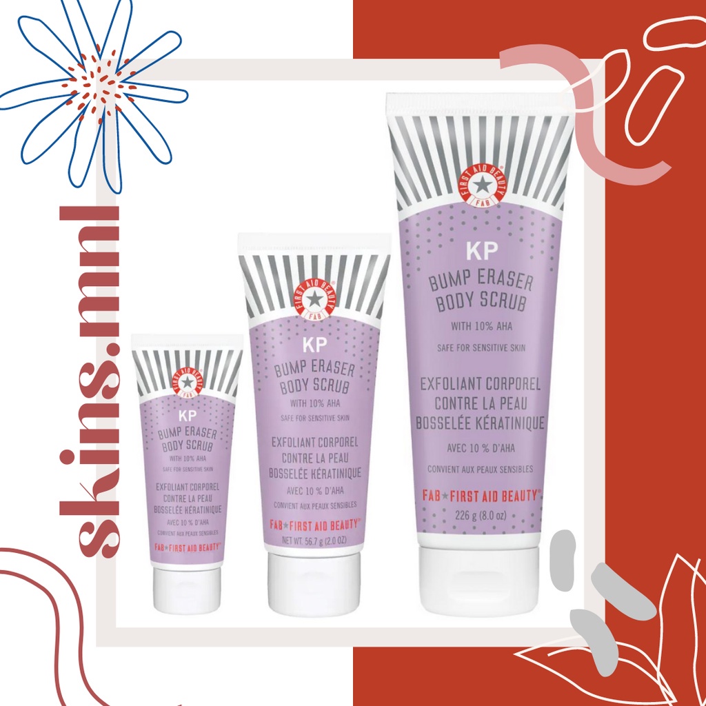 ONHAND & AUTHENTIC) First Aid Beauty KP Bump Eraser Body Scrub with 10
