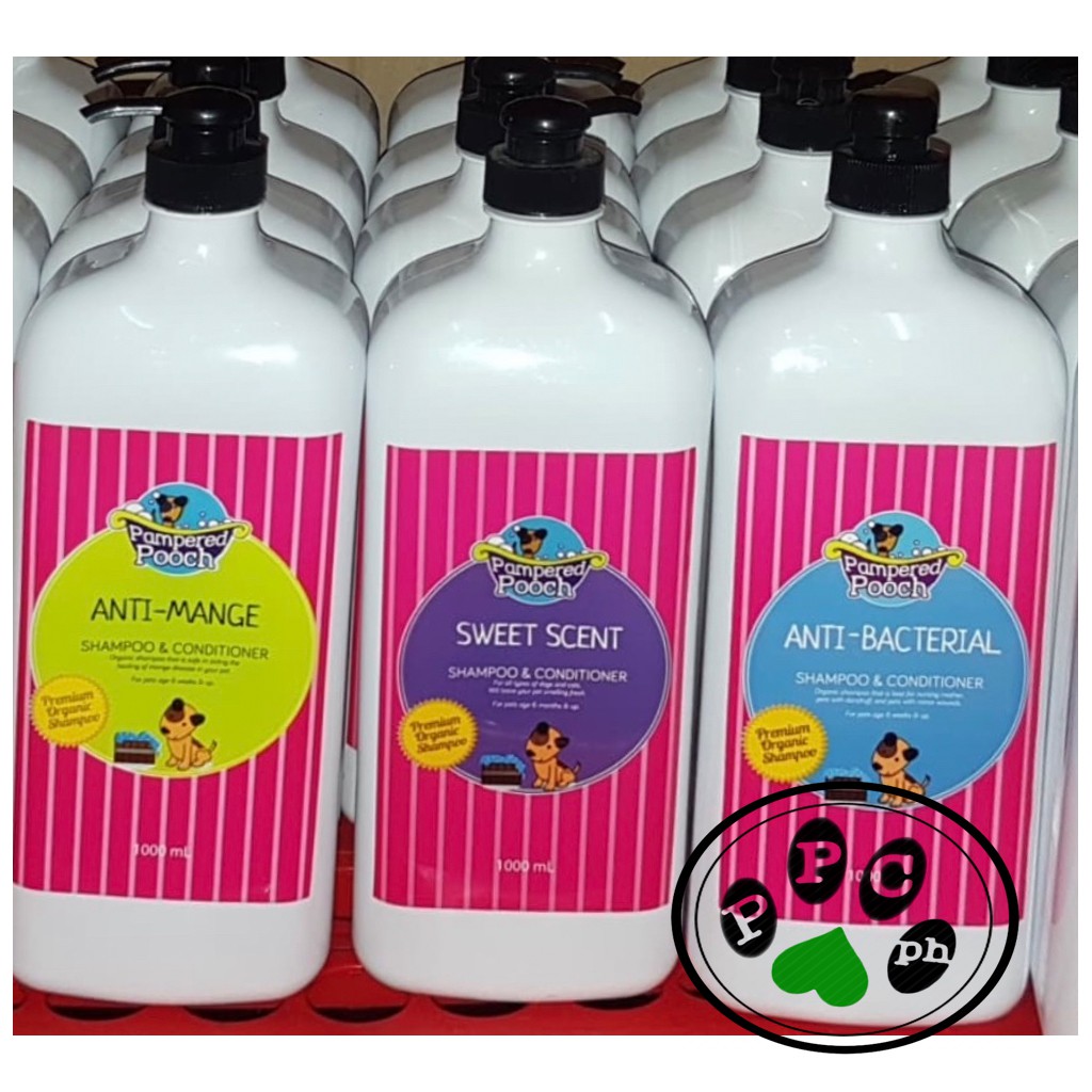 Pampered shop pooch shampoo