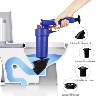 Drain Blaster Air Powered Plunger Gun, High Pressure Powerful Drain Clog  Remover Sink Plunger Opener Cleaner Pump Compatible With Bath Toilets,  Bathro