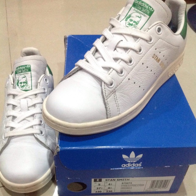 Stan smith hot sale green tab