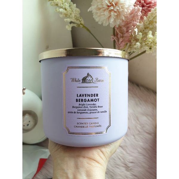 Lavender Bergamot | 3-wick Candle | White Barn | Bath & Body Works ...