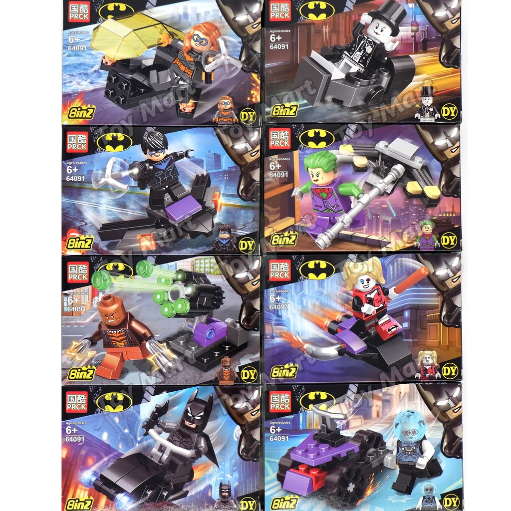 8 Box Set Batman Minifigures Figure Collectible with Building Blocks ...
