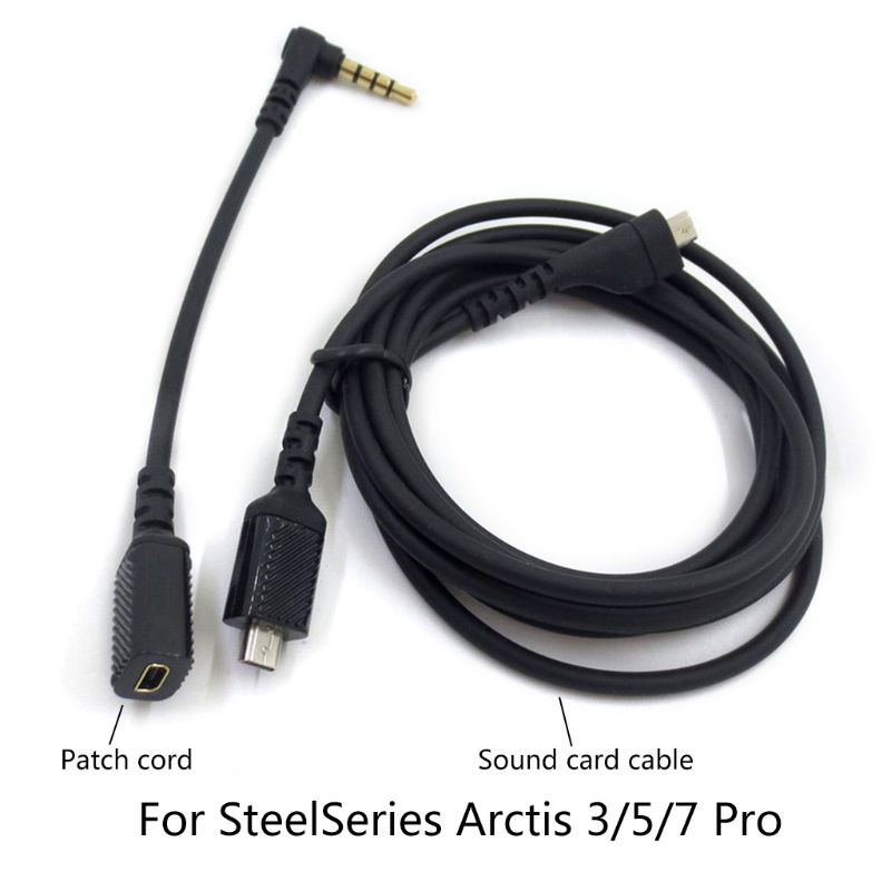Cable De Audio De Repuesto Para Auriculares SteelSeries Arctis - Compatible Con Arctis 3, 5, 7 Y Pro, 1.5 Metros, Color Negro